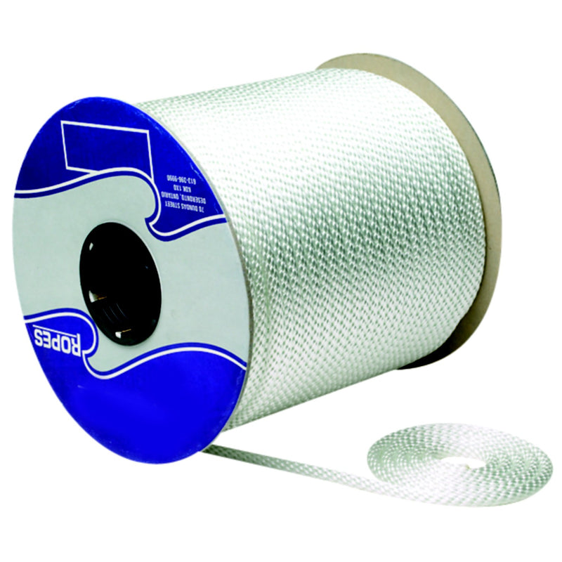Seachoice 42930 Solid Braid Nylon -White-1/2 X 250