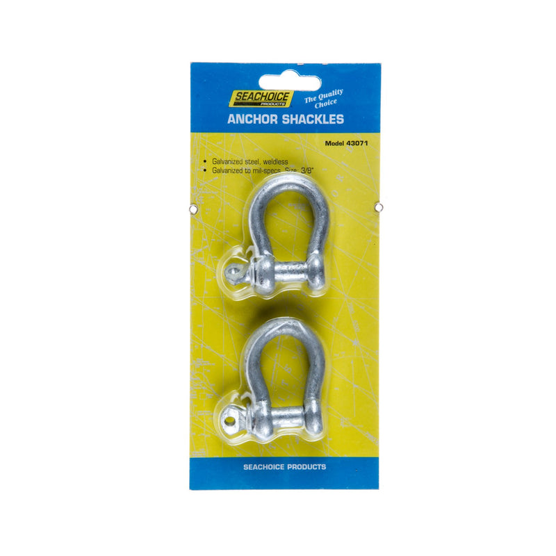 Seachoice Galvanized Steel Anchor Shackles, 3/8 In.
