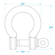 Seachoice Stainless Steel Anchor Shackle, 3/8 In.