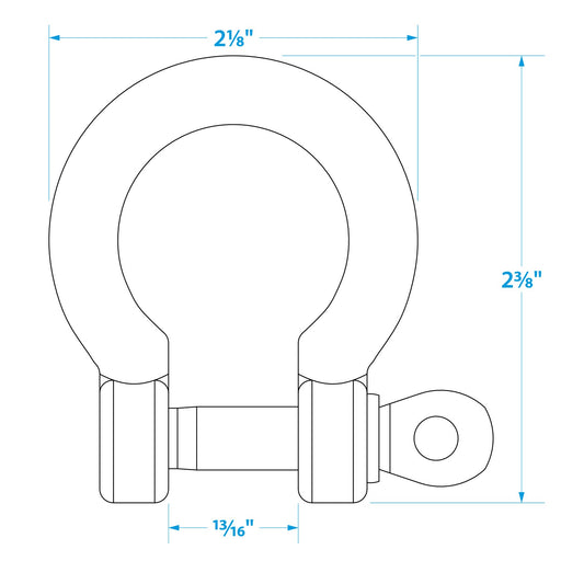 Seachoice Stainless Steel Anchor Shackle, 3/8 In.