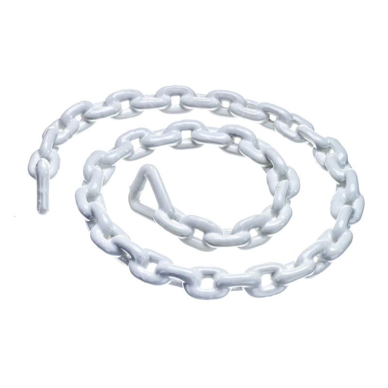 Seachoice Boat Anchor Chain, PVC, White, Coated, 3/8 In. X 6 Ft., For Boats Up to 54 Feet