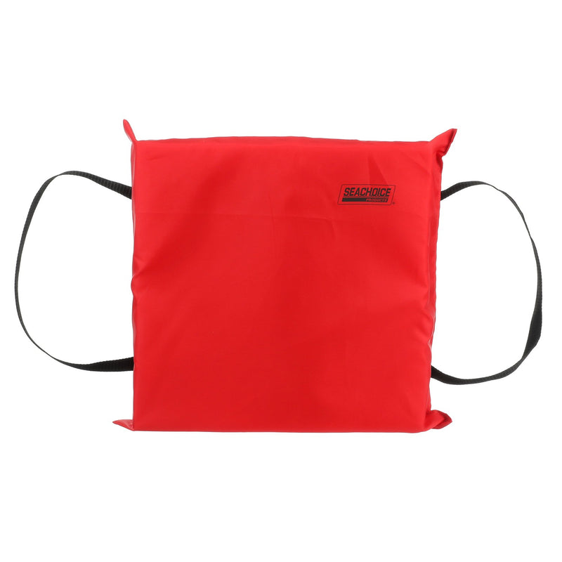 Seachoice Emergency Marine Foam Flotation Cushion, Square, 15 In. X 15 In., Red