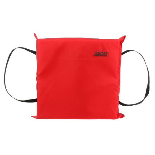 Seachoice Emergency Marine Foam Flotation Cushion, Square, 15 In. X 15 In., Red