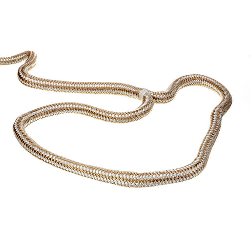 Seachoice Double-Braid Nylon Dock Line w/ Eye Splice, Pre-Shrunk, Heat Stabilized, 3/4 In. X 35 Ft., Gold White