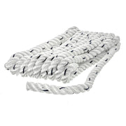 Seachoice Premium 3-Strand Twisted Nylon Dock Line With Tracer, White w/Blue Tracer, 3/8-Inch x 10 Feet, 10-Inch Eye Splice