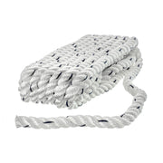 Seachoice Premium 3-Strand Twisted Nylon Dock Line With Tracer, White w/Blue Tracer, 3/8-Inch x 15 Feet, 10-Inch Eye Splice