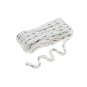 Seachoice Premium 3-Strand Twisted Nylon Dock Line With Tracer, White w/Blue Tracer, 1/2-Inch x 20 Feet, 10-Inch Eye Splice