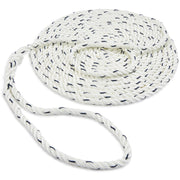 Seachoice Premium 3-Strand Twisted Nylon Dock Line, White With Blue Tracer, 5/8" x 30'