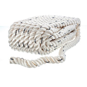 Seachoice Premium 3-Strand Twisted Nylon Dock Line With Tracer, White w/Blue Tracer, 5/8-Inch x 35 Feet, 10-Inch Eye Splice