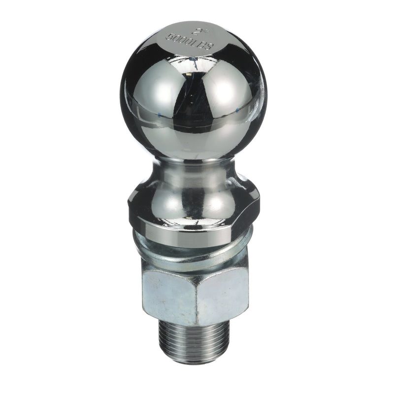 Seachoice SEA Class II Trailer Hitch Ball, 2 In. Ball, 3/4 X 1-1/2 In. Shank, Chrome Finish