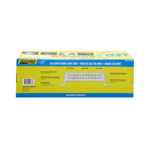 Seachoice 24 LED Spot/Flood Light Bar, White