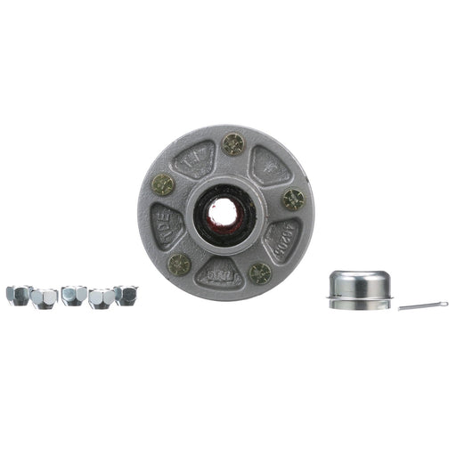 Seachoice 53061 Trailer Wheel Hub, 1.25 in. Axle, 5 Lug, Galvanized, Pregreased