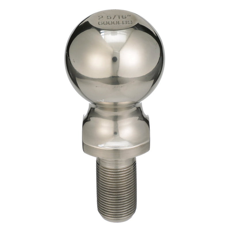 Seachoice Trailer Ball 2-5/16 in., 1 X 2-1/8 in. Shank, 6,000 Lb. Capacity, Stainless Steel