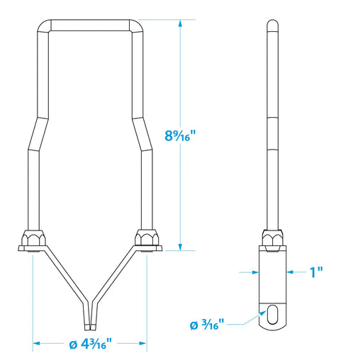 Seachoice Lockable Spare Tire Carrier for Boat Trailer