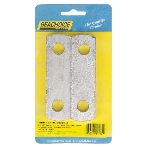 Seachoice Spring Shackles, 2-3/4 In. Center to Center, Accepts 9/16 In. Shackle Bolts, Pack of 2