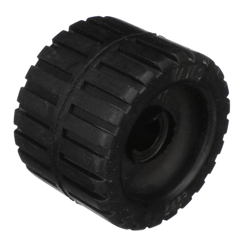Seachoice Molded Ribbed Wobble Roller, Black, Boat Trailer, 3 In. X 7/8 In.
