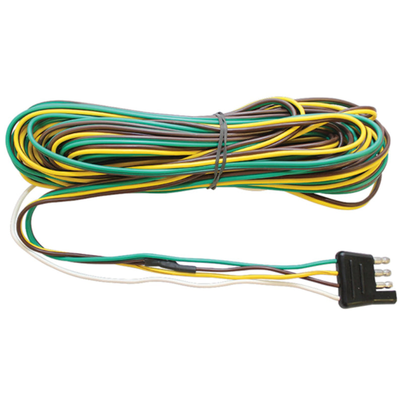 4-Way Flat Trailer Harness 24" Trailer Side With Separate Tail Light Wires