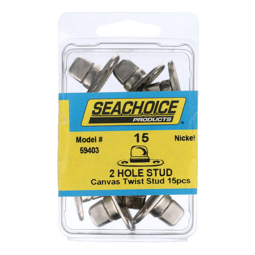 Seachoice Twist Studs w/ 2-Hole Screw Base, Pack of 15