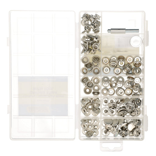 Seachoice 144-Piece Canvas Snap Kit with Tool, for Boat Covers and Tonneau Covers