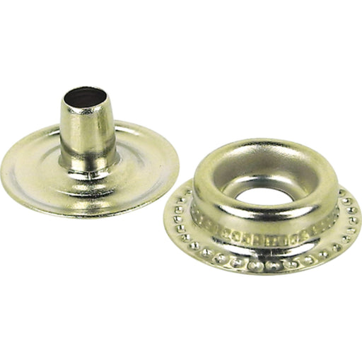 Seachoice Stainless Steel Button Stud With Barrel And Eyelet, 10 Sets