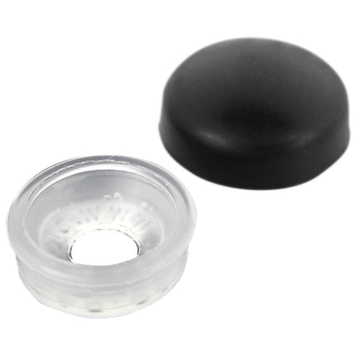 Seachoice Screw Caps, Black, Fits #6 & #8