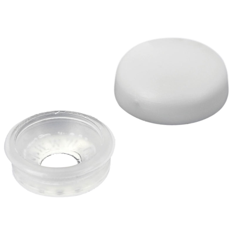 Seachoice 59907 Screw Caps, AlumTone, Fits #6 & #8