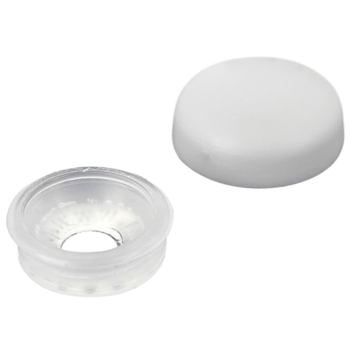Seachoice 59907 Screw Caps, AlumTone, Fits #6 & #8