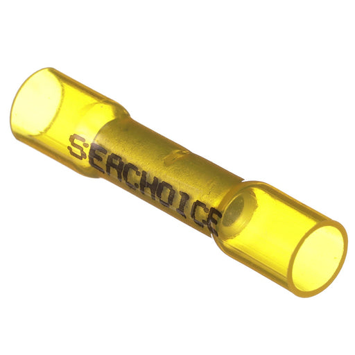 Seachoice Heat Shrink Butt Connector Wire, Solderless, Fits 12-10 Wire Range, Yellow, Pack of 25