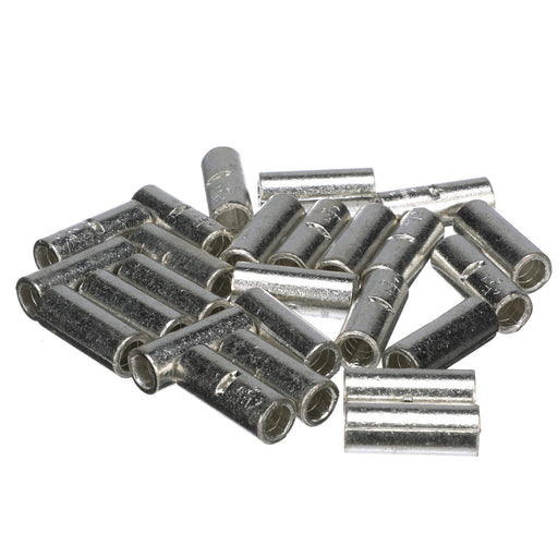 Seachoice Brazed Non-Insulated Butt Splice, Marine Grade, Reliable Solder-Free Wire Connection, Pack of 25