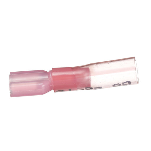 Seachoice Heat Shrink Insulated Disconnect, Marine Grade Heat-Shrinkable Female Disconnect Terminals, Red, Pack of 25, 22-18 Wire Range