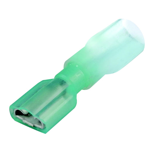 Seachoice 60293 3-to-1 Heat Shrink Insulated Quick Disconnect, 16-14 Ga., 0.187" Female, Blue, 25-Pack