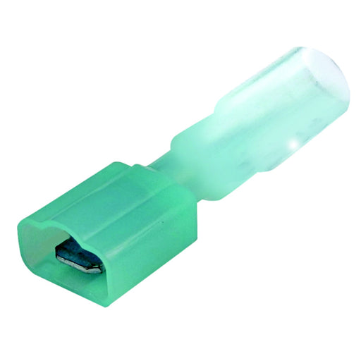 Seachoice 60303 3-to-1 Heat Shrink Insulated Quick Disconnect, 16-14 Ga., 0.187" Male, Blue, 25-Pack