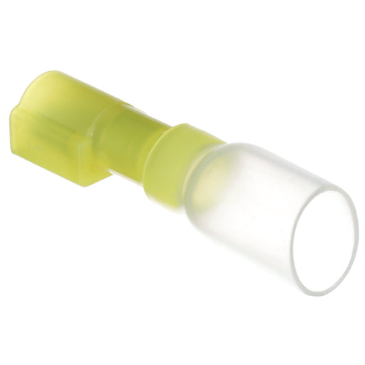 Seachoice Heat Shrink Insulated Disconnect, Marine Grade Heat-Shrinkable Male Disconnect Terminals, Yellow, Pack of 25, 12-10 Wire Range