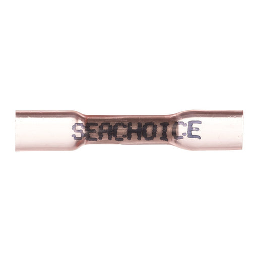 Seachoice Heat Shrink Butt Connector, Marine Grade Heat-Shrinkable Butt Splices, Red, Pack of 100, 22-18 Wire Range
