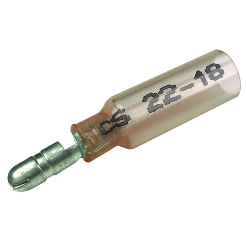 Seachoice Insulated Heat Shrink Bullet Terminals, Male