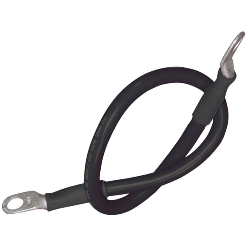 Seachoice 63023 4 AWG Marine Grade Cable, Black, 4 Ft.