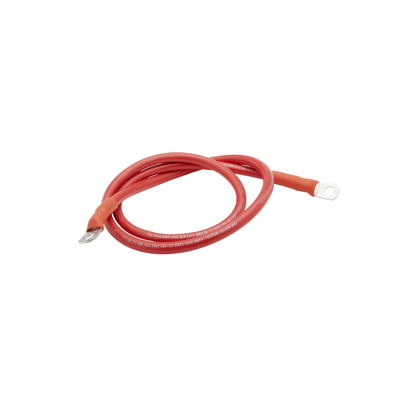 Seachoice 63033 4 AWG Marine Grade Cable, Red, 4 Ft.