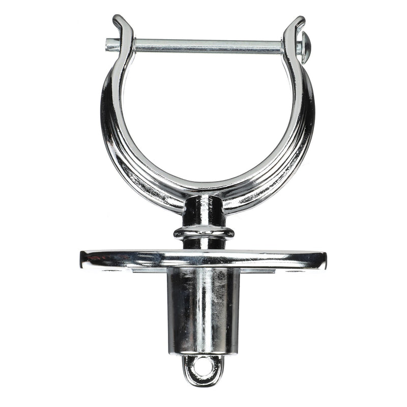 Seachoice Top-Mount Rowlock Set, Chrome-Plated Zinc, Includes 2 Rowlocks w/ Locking Pins and Sockets