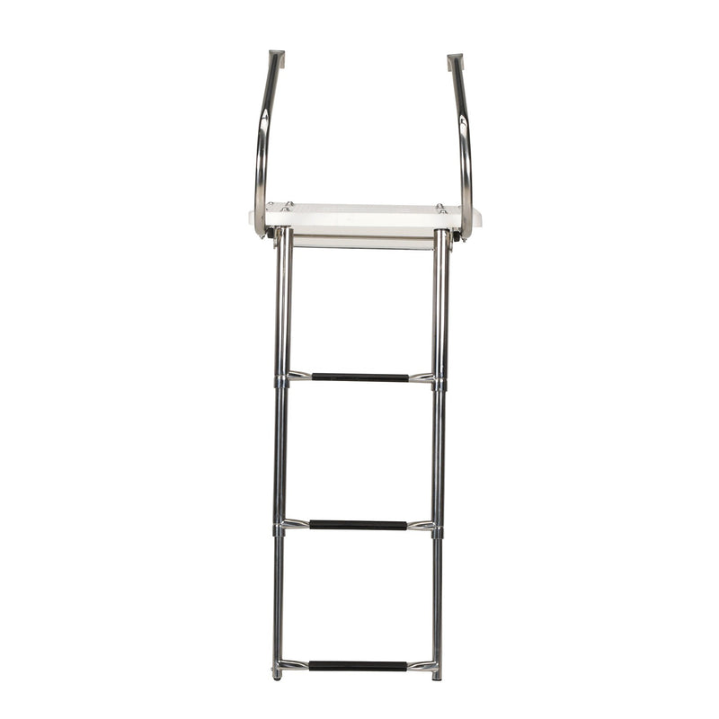 Seachoice Deluxe Universal Swim Platform w/ Side Mount Telescoping Ladder, 3 Step Ladder, Inboard/Outboard