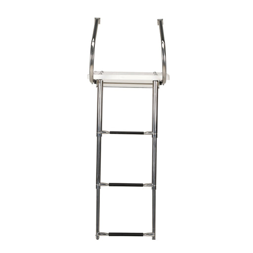 Seachoice Deluxe Universal Swim Platform w/ Side Mount Telescoping Ladder, 3 Step Ladder, Inboard/Outboard