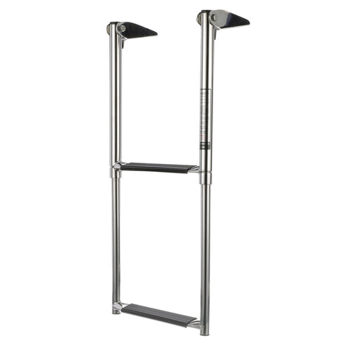 Seachoice 71281 Top Mount Telescoping Ladder for Universal Swim Platform, Stainless Steel Tubing, 2 Step, Ladder Only