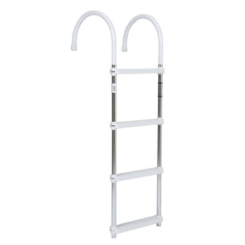Seachoice Aluminum Boarding Ladder, 4 Steps, 15 in. Wide X 47 in. Tall