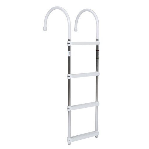 Seachoice Aluminum Boarding Ladder, 4 Steps, 15 in. Wide X 47 in. Tall
