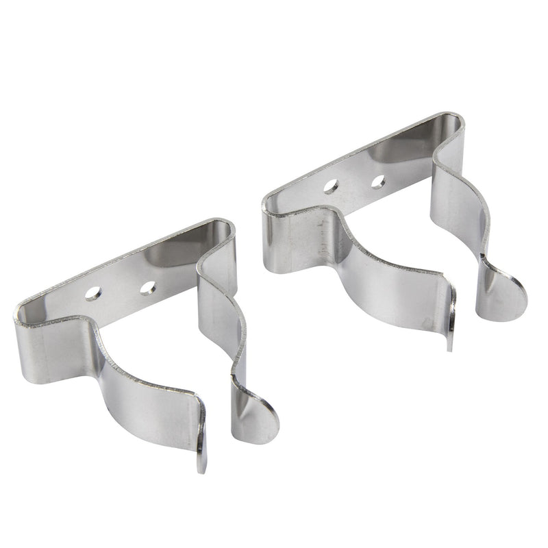 Seachoice Spring Clamps, Pack of 2, Polished Stainless Steel, 1-1.75 in. Size