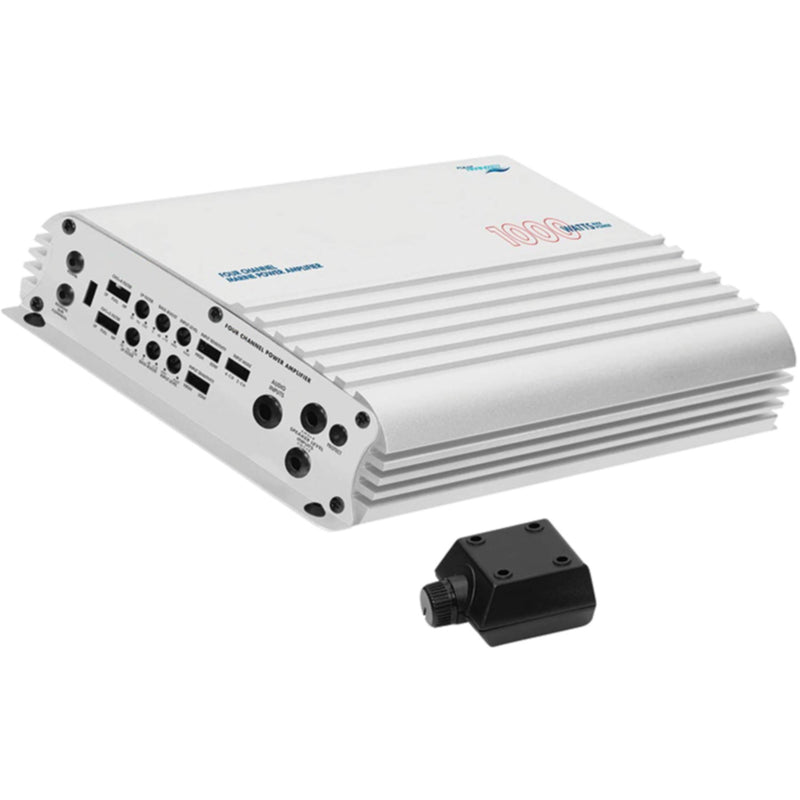 Seachoice 1000 Watt, 4-Channel Marine Power Amplifier, Marine Grade Amp