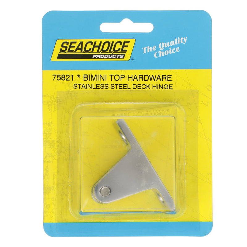 Seachoice Deck Hinge for Bimini Top, Stainless Steel