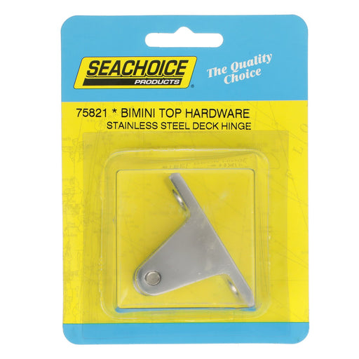 Seachoice Deck Hinge for Bimini Top, Stainless Steel
