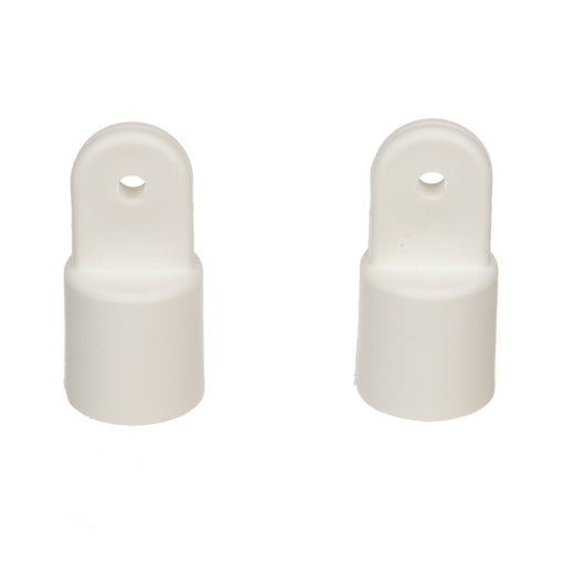 Seachoice Plastic External Eye Ends for Canopy Top, White, 7/8 in. OD, Pack of 2