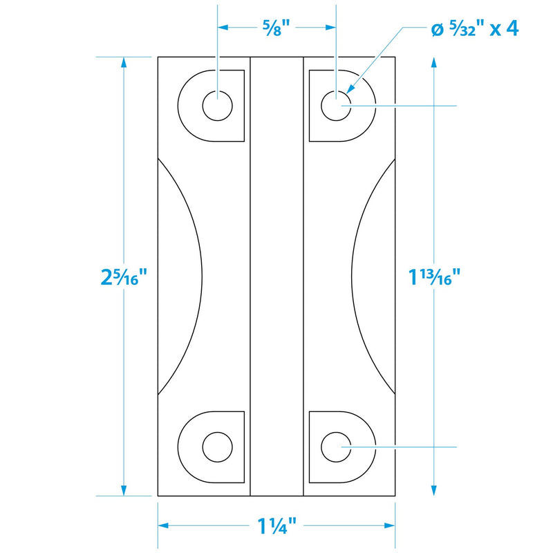 Seachoice Igloo Cooler Replacement Hinge, Plastic, Pack of 2