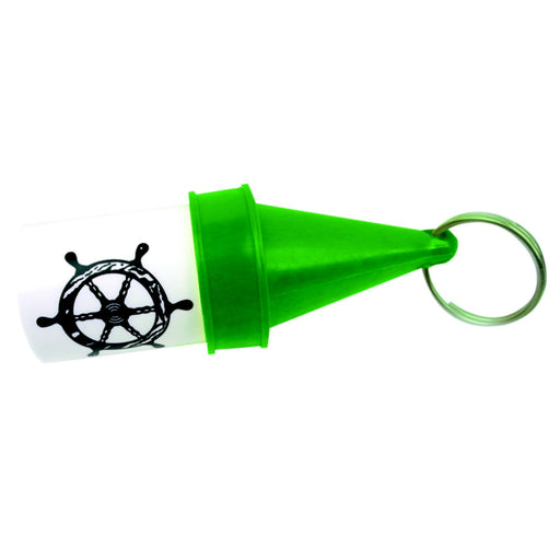 Seachoice 79081 High-Visibility Floating Key Buoy With Dry Storage, Green